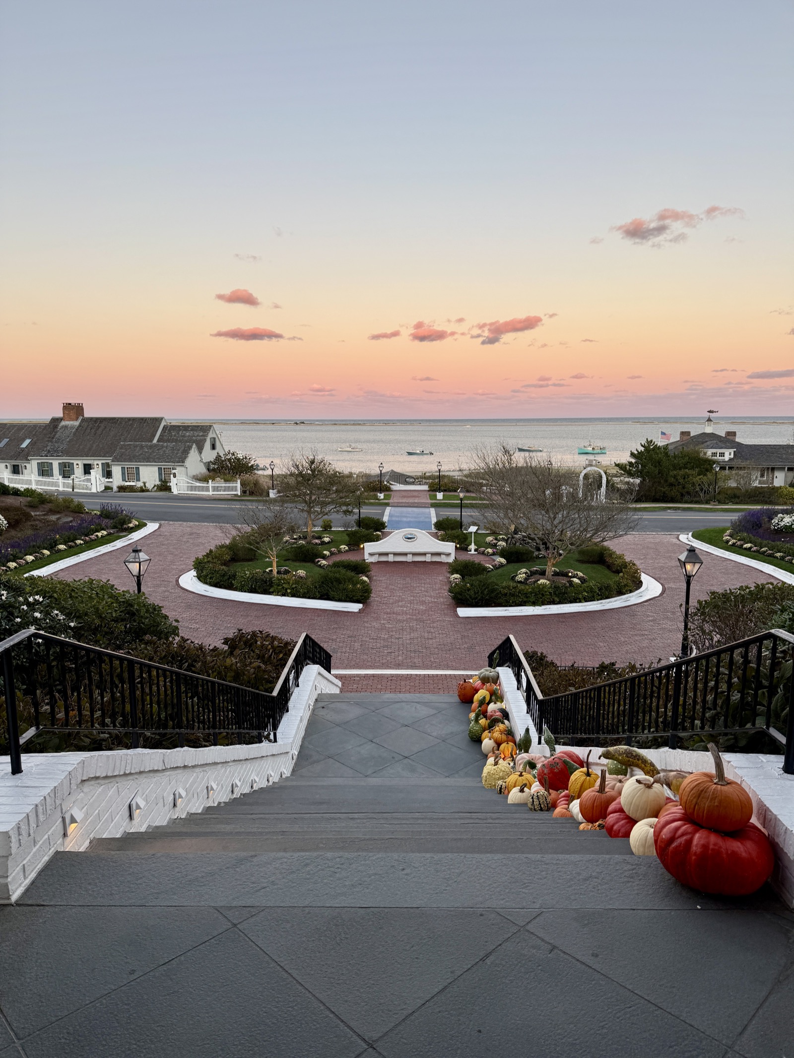 Ocean overlook at sunset